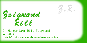 zsigmond rill business card